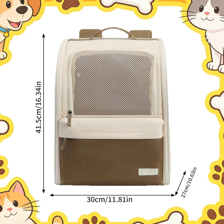 Hunde Rucksack & Katzen Rucksack, 600D Oxforsd Haustier Transporttasche, Atmungsaktive Hundetragetas