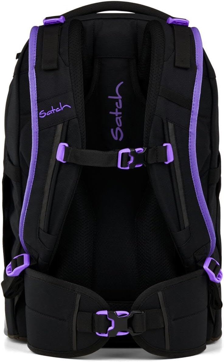 Satch Pack Schulrucksack Set 2tlg. inkl. Pencil Slider (Purple Phantom), Purple Phantom