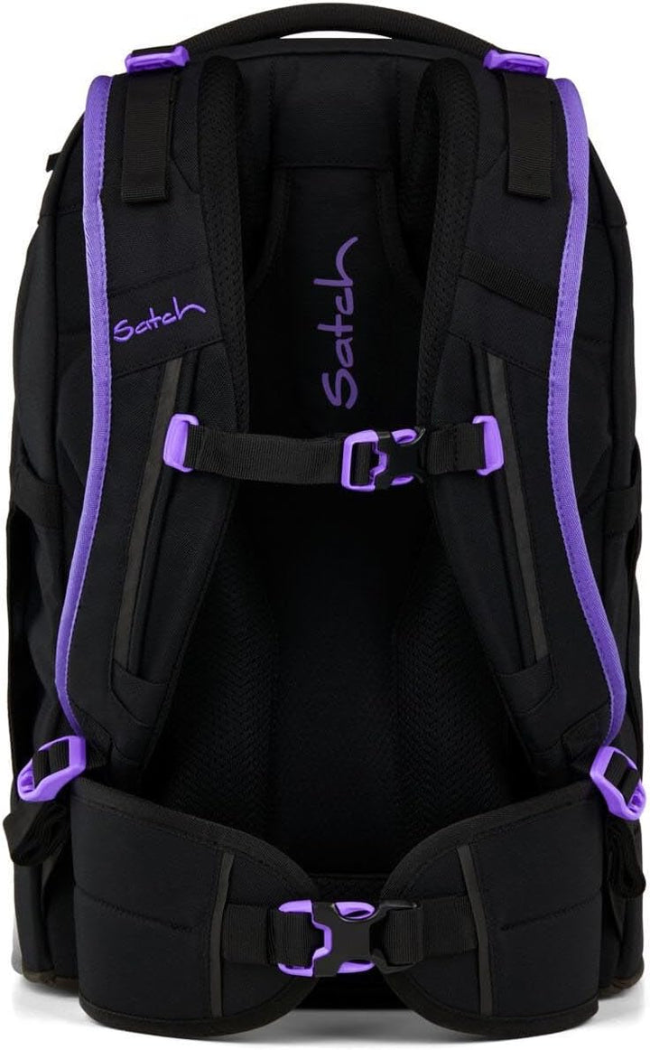 Satch Pack Schulrucksack Set 2tlg. inkl. Pencil Slider (Purple Phantom), Purple Phantom