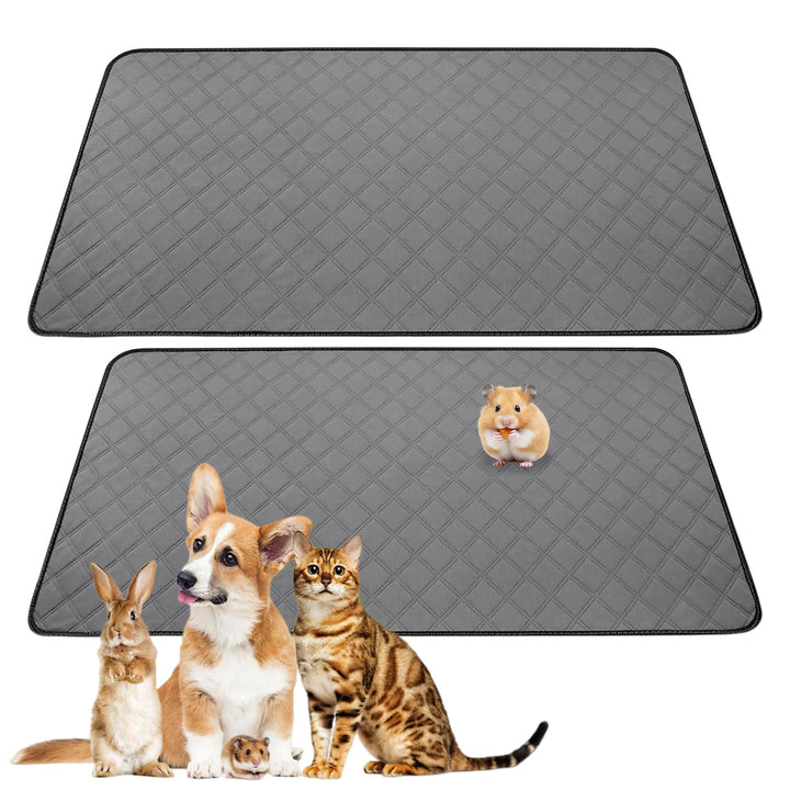 PIPI Pads für Meerschweinchen, 2 Pcs Waschbar Haustier-Urinunterlage, 120 * 60cm Schnell Absorbieren