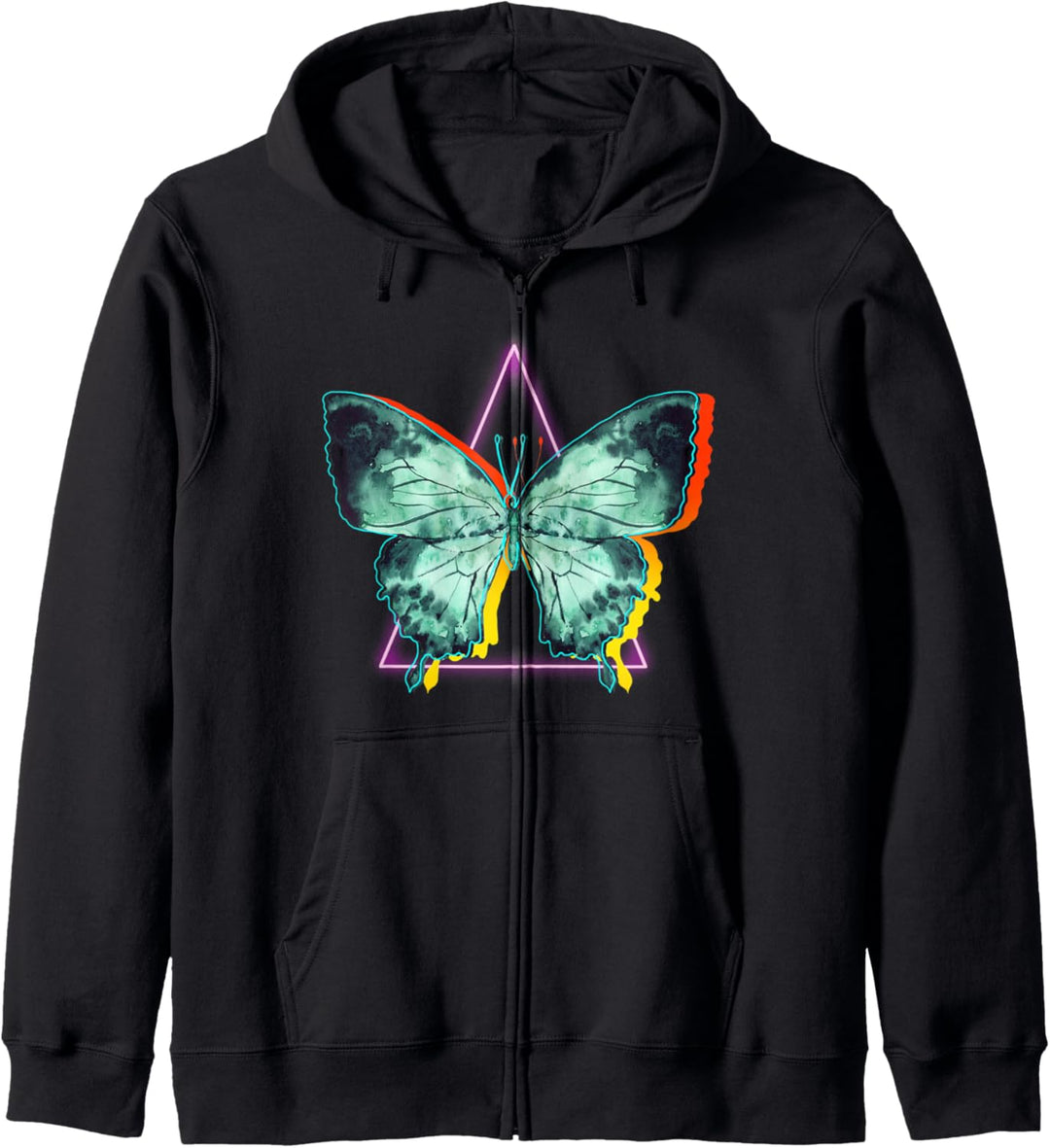 Butterfly Retro 90's Japanese Otaku Aesthetic Vaporwave Art Kapuzenjacke