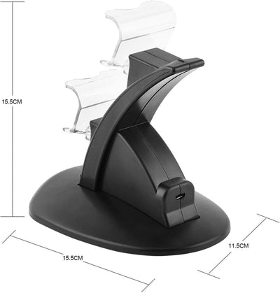 Demeras PS4-Controller-Ladeger?t USB-Dual-Ladeger?t Schnellladestation Ladestation Dock f¨¹r PS4-Con