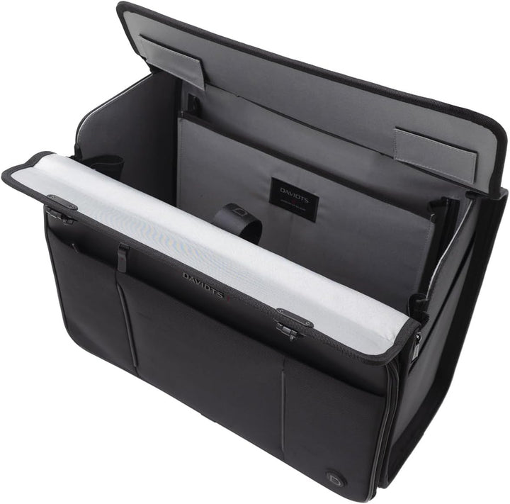 Pilotenkoffer Aktenkoffer Unisex Lehrerkoffer Trolley 47 cm Schwarz