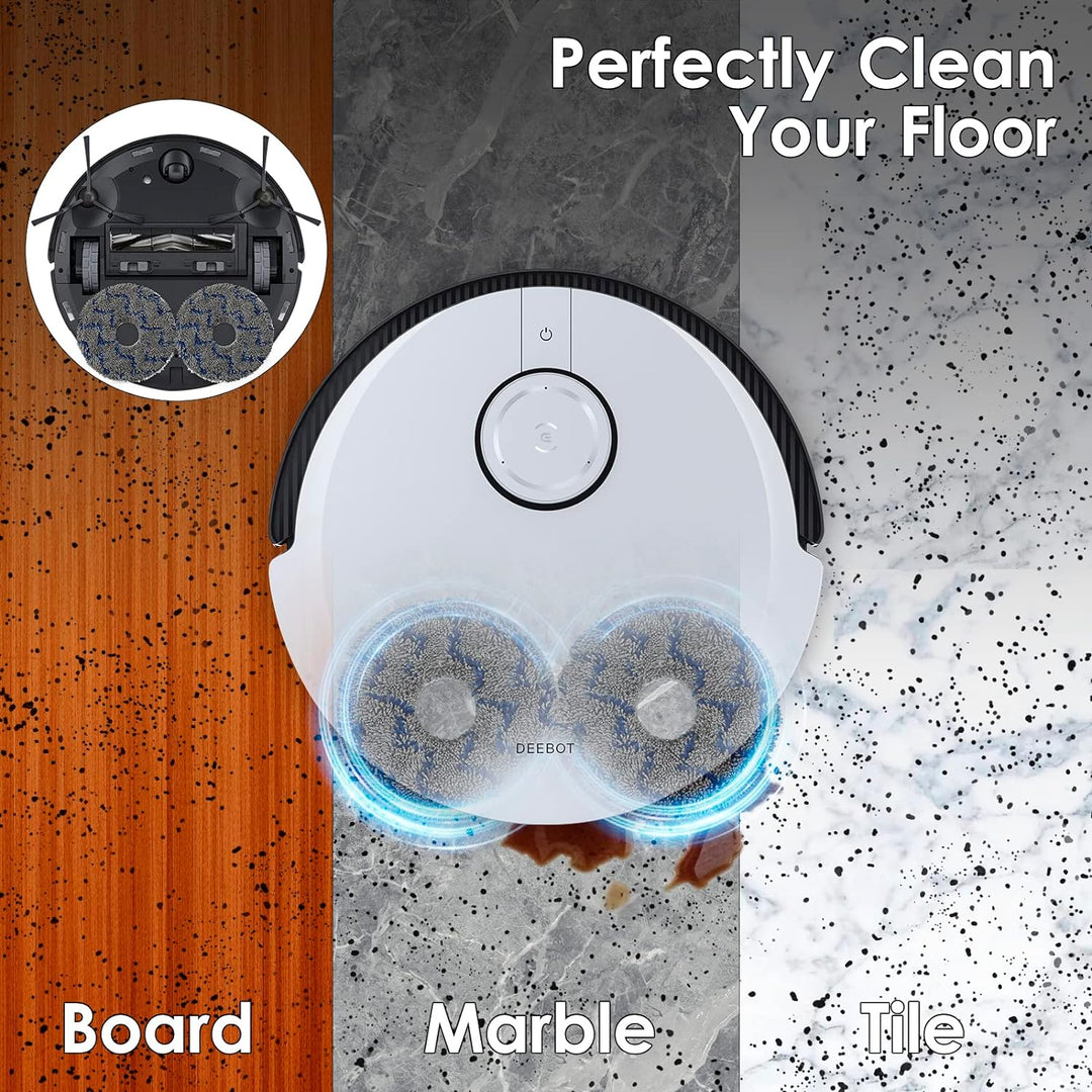 (10 Stück) Waschbare, Wiederverwendbare Wischpads für ECOVACS DEEBOT X1 Omni/ X1 PRO Omni/ X1 Turbo/