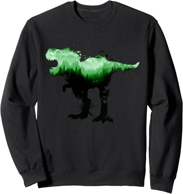 Dino Trex Silhouette | T-rex T rex Junge Herren Dinosaurier Sweatshirt