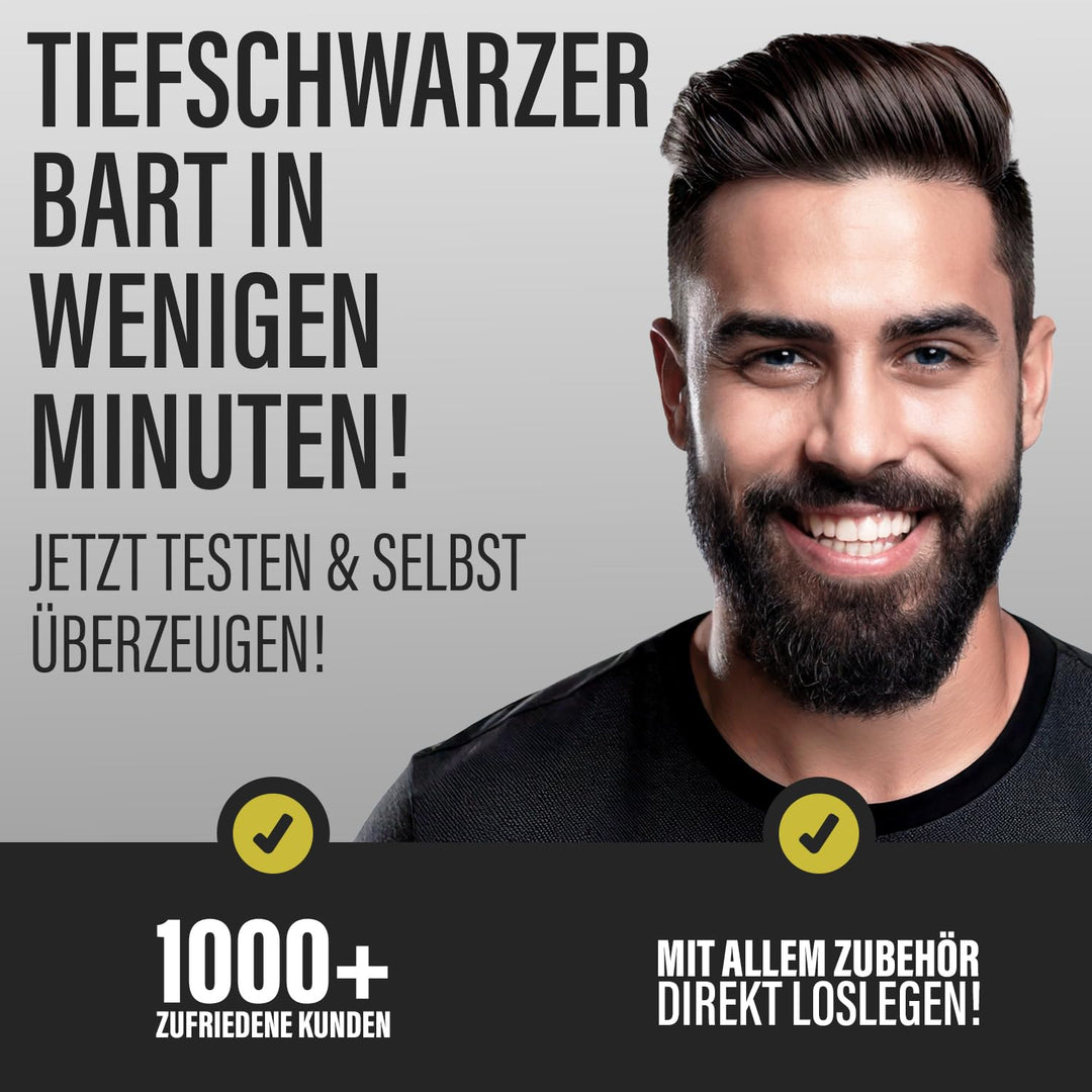 3x TRU MEN Bart-Coloration 90 Schwarz (3er Pack) Schwarz 30 ml (3er Pack), Schwarz 30 ml (3er Pack)