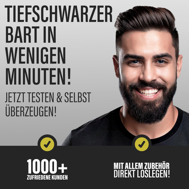 3x TRU MEN Bart-Coloration 90 Schwarz (3er Pack) Schwarz 30 ml (3er Pack), Schwarz 30 ml (3er Pack)