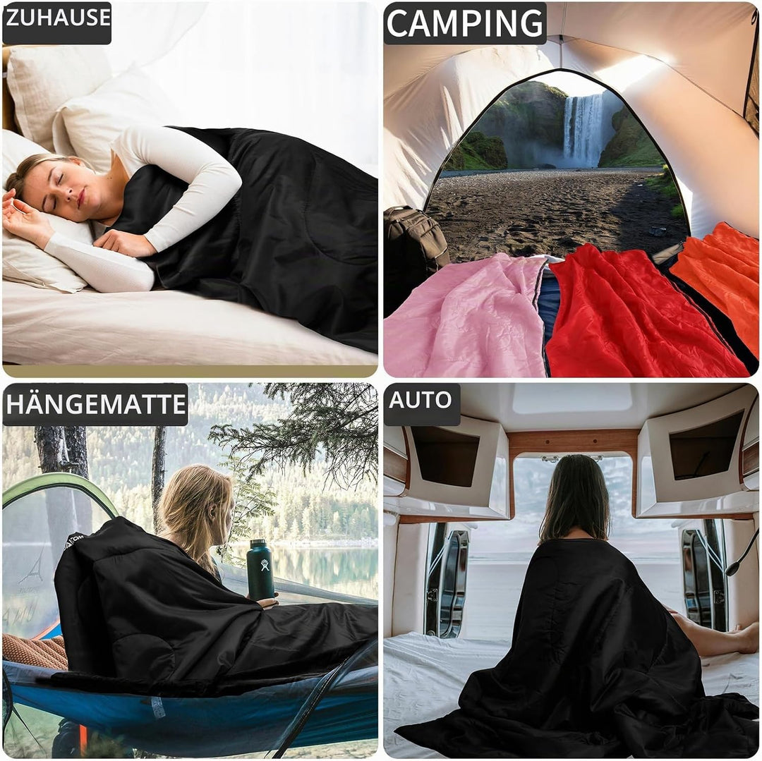 JAICOM Schlafsack - Kleines Packmass Deckenschlafsack, Leicht &amp; Dünn Sommerschlafsack - für Camping,