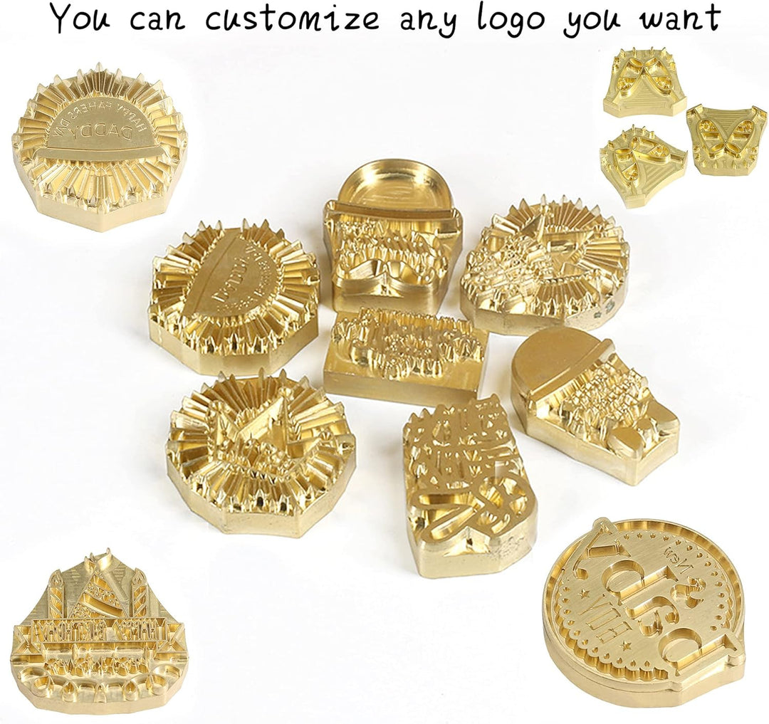 Benutzerdefiniertes Logo-Brandeisen, personalisiertes Metall-Brandeisen, Hitzestempel-Kit, benutzerd