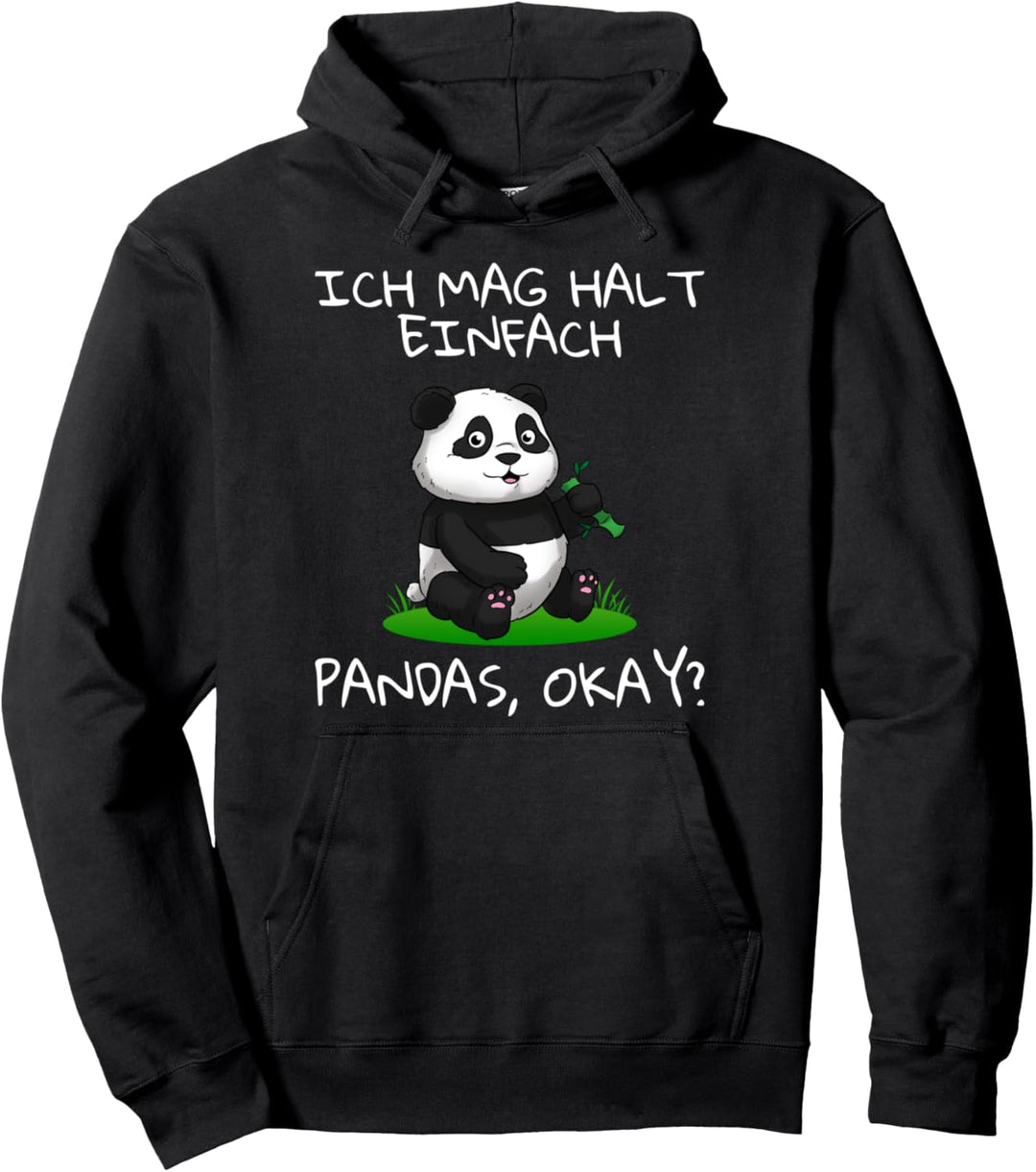 Ich Mag Halt Einfach Pandas Okay Pandabär Pullover Hoodie