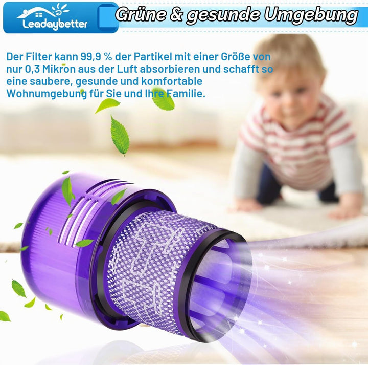 3 Stück Ersatzteile Filter für Dyson V11 V15 SV14 SV22 Absolute Animal Extra Pro Detect Torque Drive