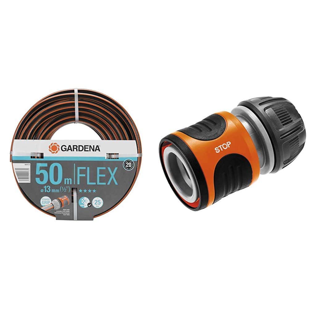 Gardena Comfort FLEX Schlauch 13 mm (1/2 Zoll), 50 m: Formstabiler, flexibler Gartenschlauch mit Pow
