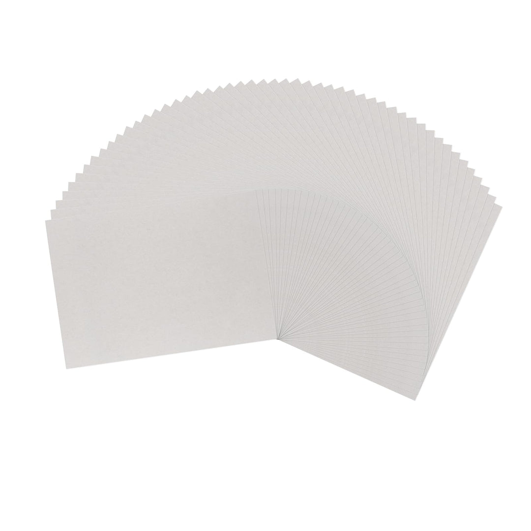 Vaessen Creative 29993-020 Pappe zum Basteln-Buchbinderkarton A4-Graupappe 1mm-50 St. Bastelkarton-z