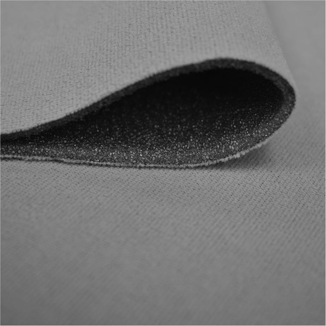 Autohimmelstoff Dachhimmel Velour mit Schaum, Grau Grau-100, Grau-100