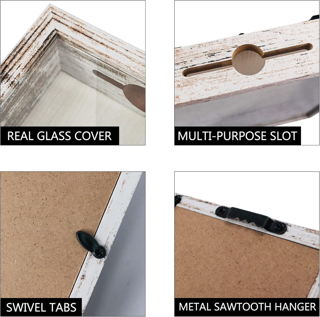 FramePro Ticket Shadow Box Top Loading Display Case Frame with Slot on Top, Customalised DIY Sweet G