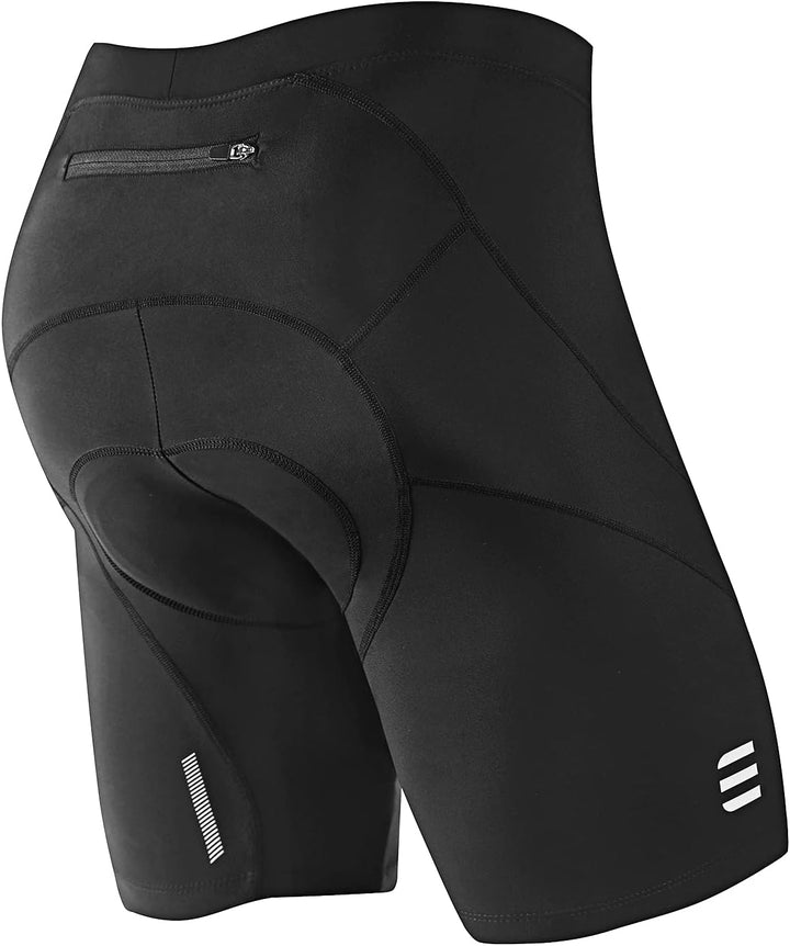 NOOYME Radlerhose Herren Fahrradhose Herren gepolstert 4D Elastische Radlerhose Herren mit Sitzpolst