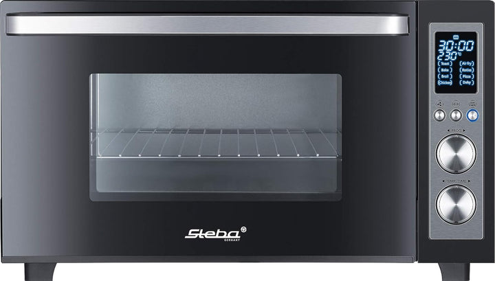 Steba Grillbackofen, Ca. 30 l Innenraum, 8 Automatikprogramme z.B. Air Fry, 3 Einschubebenen, Ober-
