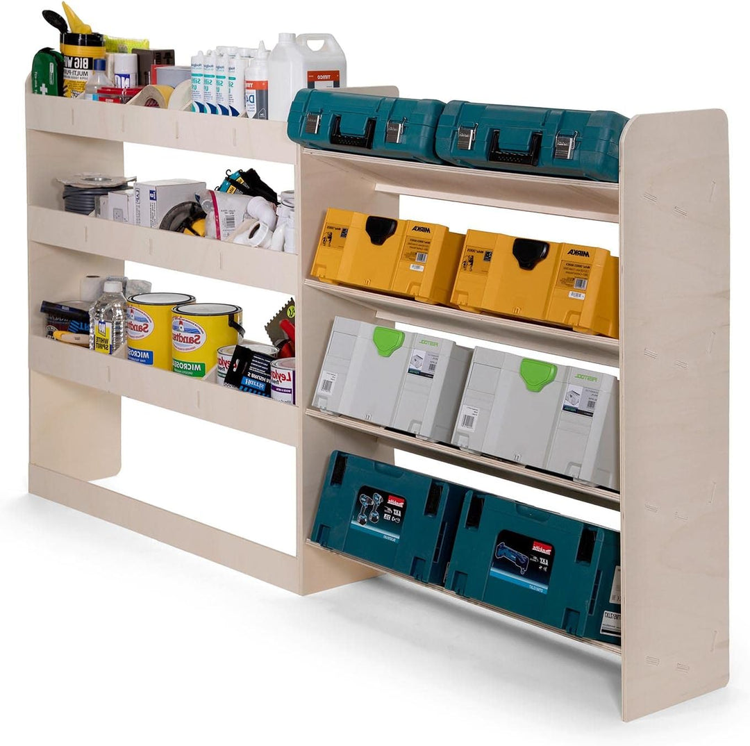 Vanify - Kompatibel mit Renault TRAFIC L2 2015+ Fahrzeugeinrichtung Fahrzeugregale, Werkzeugkasten u