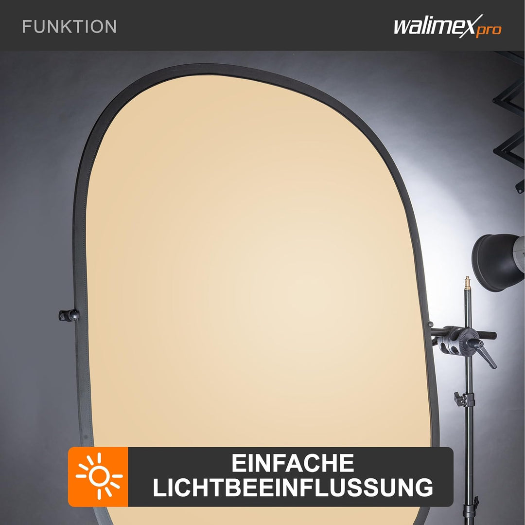 Walimex Reflektorhalter, 10-168 cm (2-fach Rohrklemme) Single, Single