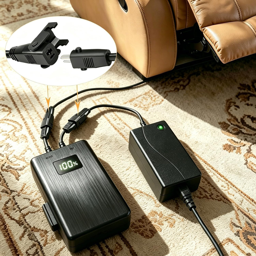 Akku für elektrische Liegesessel, passend für Okin-, Limoss- und Berkline Med-Liftsessel, inklusive