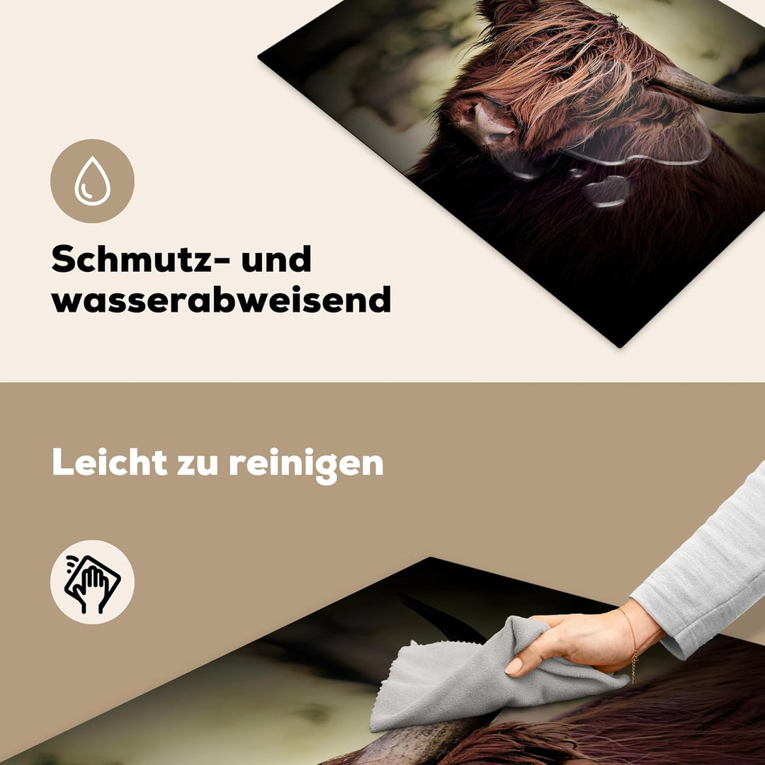 KitchenYeah© Herdabdeckplatte Einteilig Ceranfeld Abdeckplatte für Induktionsschutz Ceranfeldabdecku