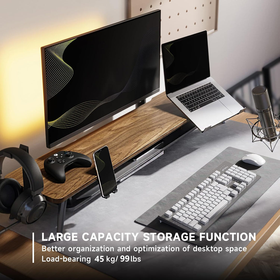 Fenge Dual Monitorständer mit Laptop Halterung/Telefon Halter/Headset Halterung, 2 Etagen Gross Mult
