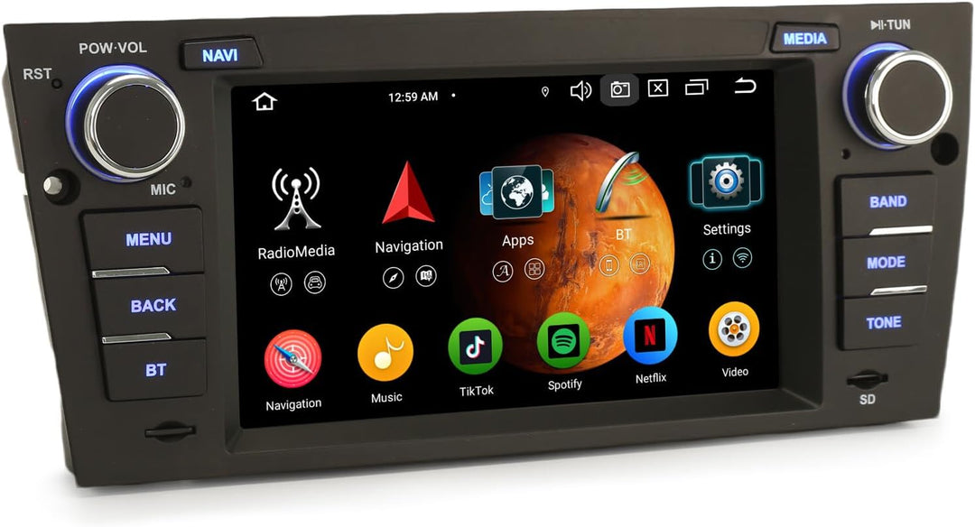 Acht-Kern 4GB+64GB Android 14 DAB+ Autoradio Für BMW 3er E90 E91 E92 E93 M3 mit Navigation GPS Unter