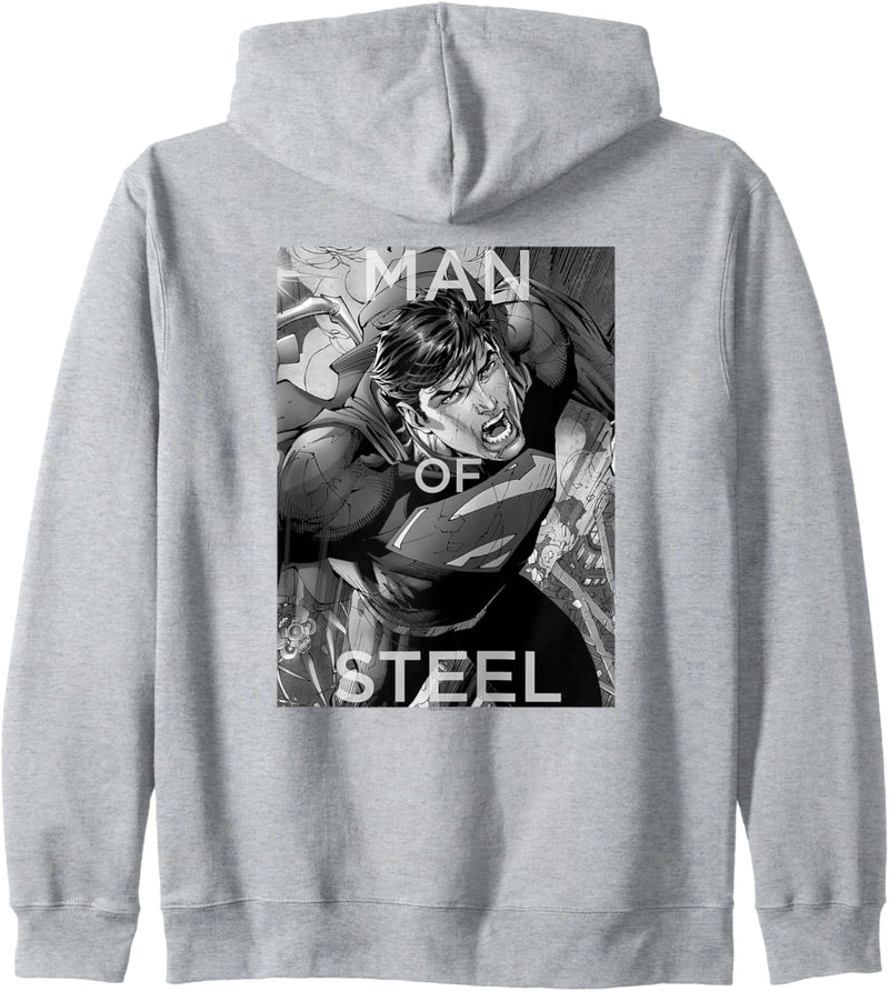 Superman Flight of Steel Grayscale Kapuzenjacke