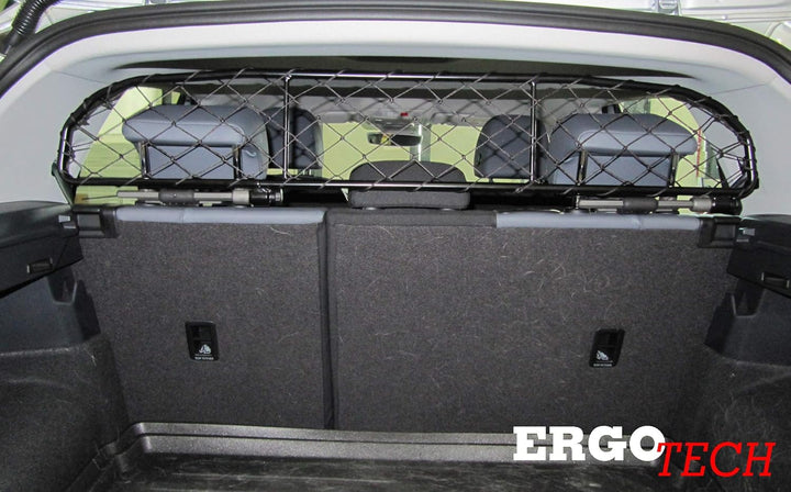 ERGOTECH Trennnetz Trenngitter Hundegitter für Volkswagen T-Cross, RDA65-HXXS16, für Hunde und Gepäc