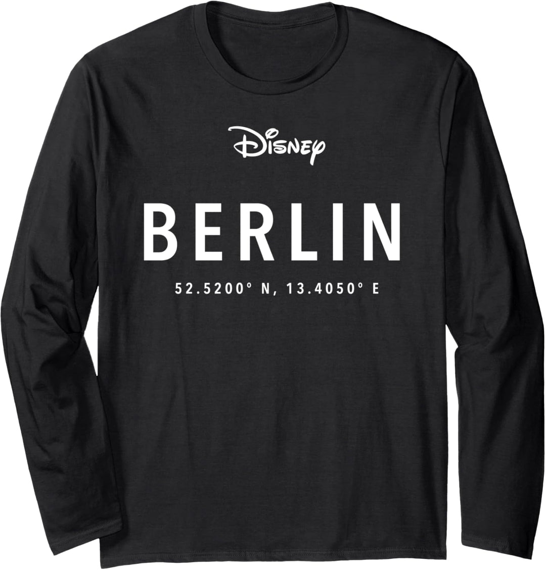 Disney Logo Berlin Coordinates Langarmshirt