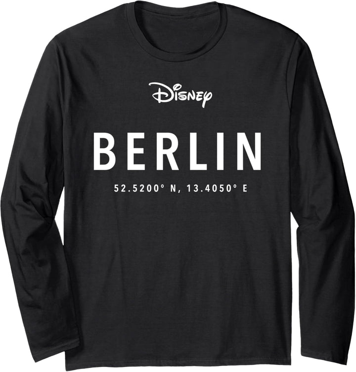 Disney Logo Berlin Coordinates Langarmshirt