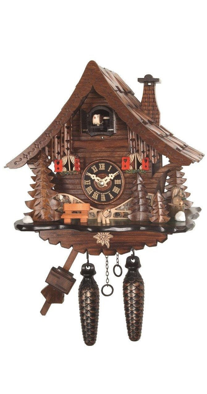 Engstler Quarz Kuckucksuhr Schwarzwaldhaus EN 471 Q