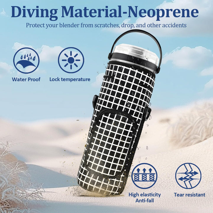 Tragbare Blender Aufbewahrungstasche Hülle mit Schulterriemen für Ninja BC151EUBK/BC151EUNV/BC151EUC