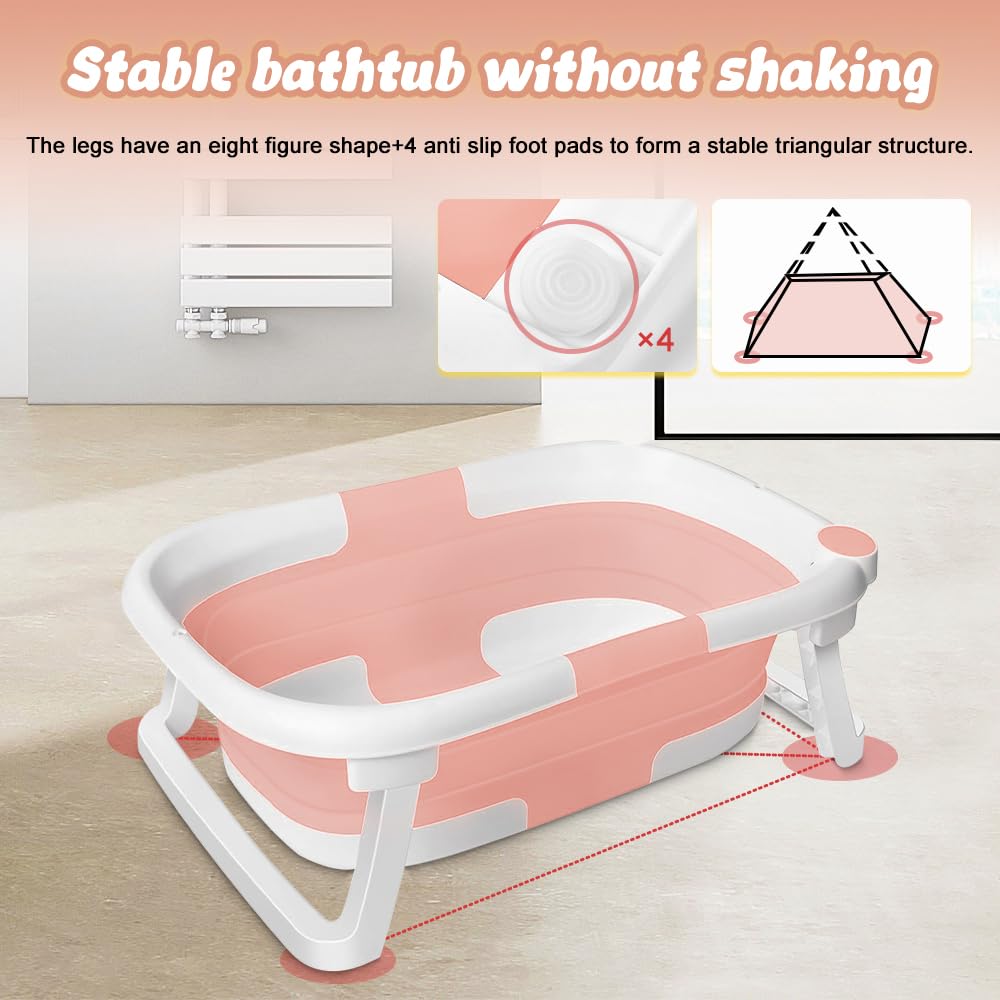Collapsible Baby Bathtub-Baby Bathtub Foldable - Foldable Bathtub Baby- Baby Bath Insert - Baby Bath