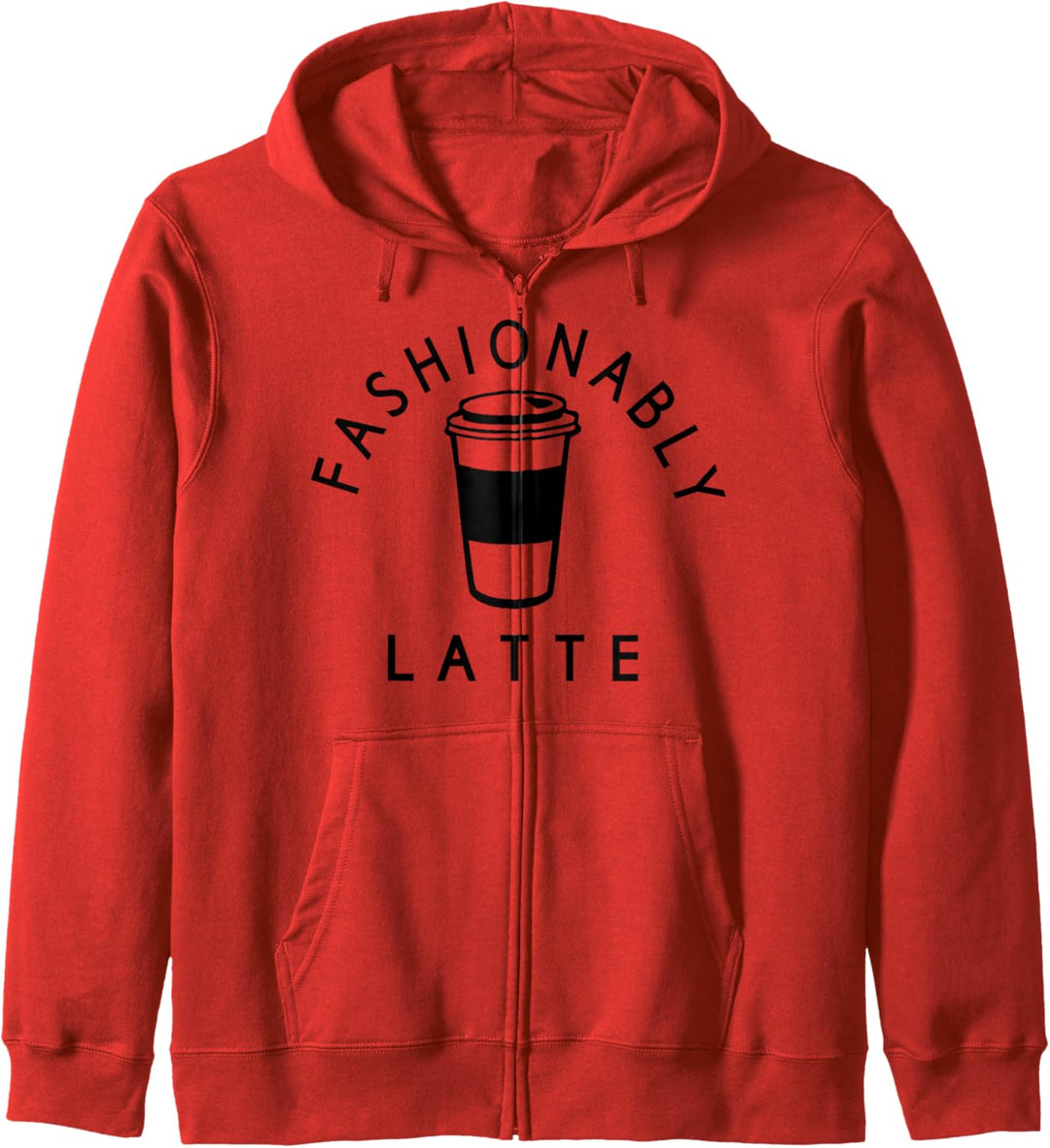 Trendy Fashionably Latte Kapuzenjacke