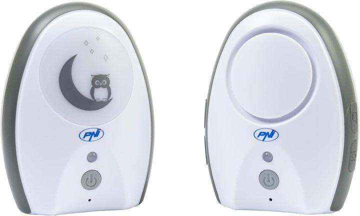 Audio Babyphone PNI B6500 kabellos, Gegensprechanlage, mit Nachtlampe, Vox- und Pager-Funktion, eins