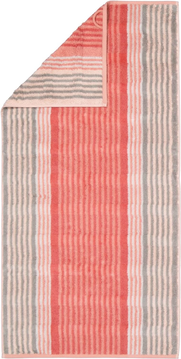 CAWÖ Home Handtücher Noblesse Harmony Streifen 1085 Koralle - 27 Duschtuch 80x160 cm, Duschtuch 80x1