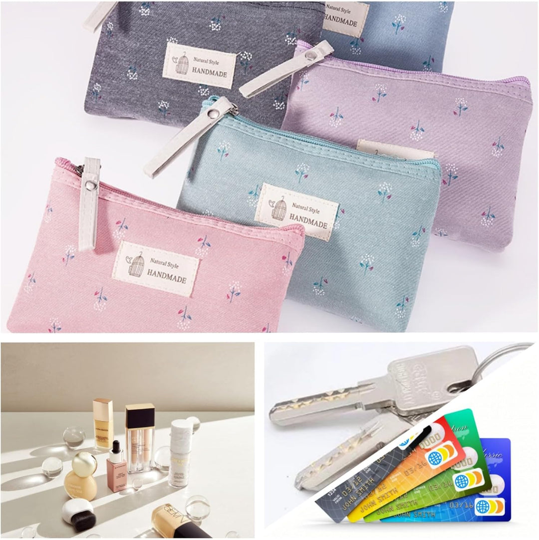 5 Stück Kleine Schminktasche, Klein Make Up Tasche Für Handtasche, Toilettenartikel, Damen Klein, A