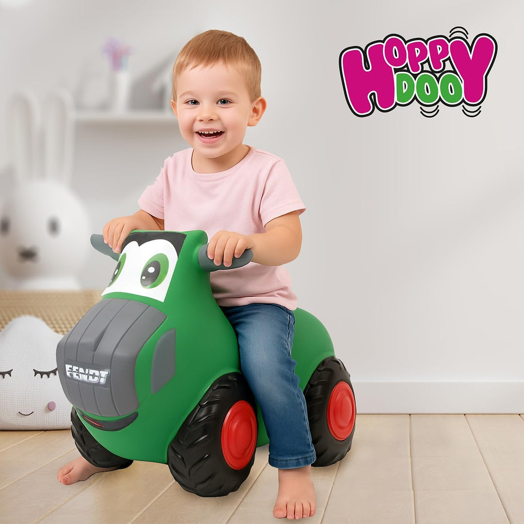 JAMARA 460598 - Fendt Hüpftraktor mit Pumpe, BPA frei, bis 50 kg, fördert Gleichgewichtssinn/motoris