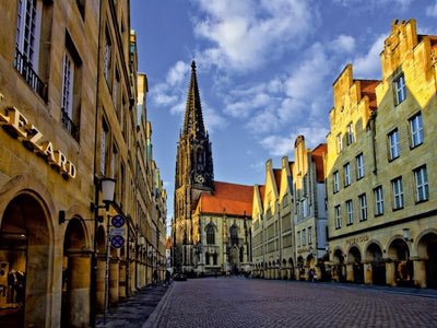 CALVENDO Puzzle Die St. Lamberti-Kirche am Prinzipalmarkt wurde zwischen 1375 und 1450 erbaut - 1000