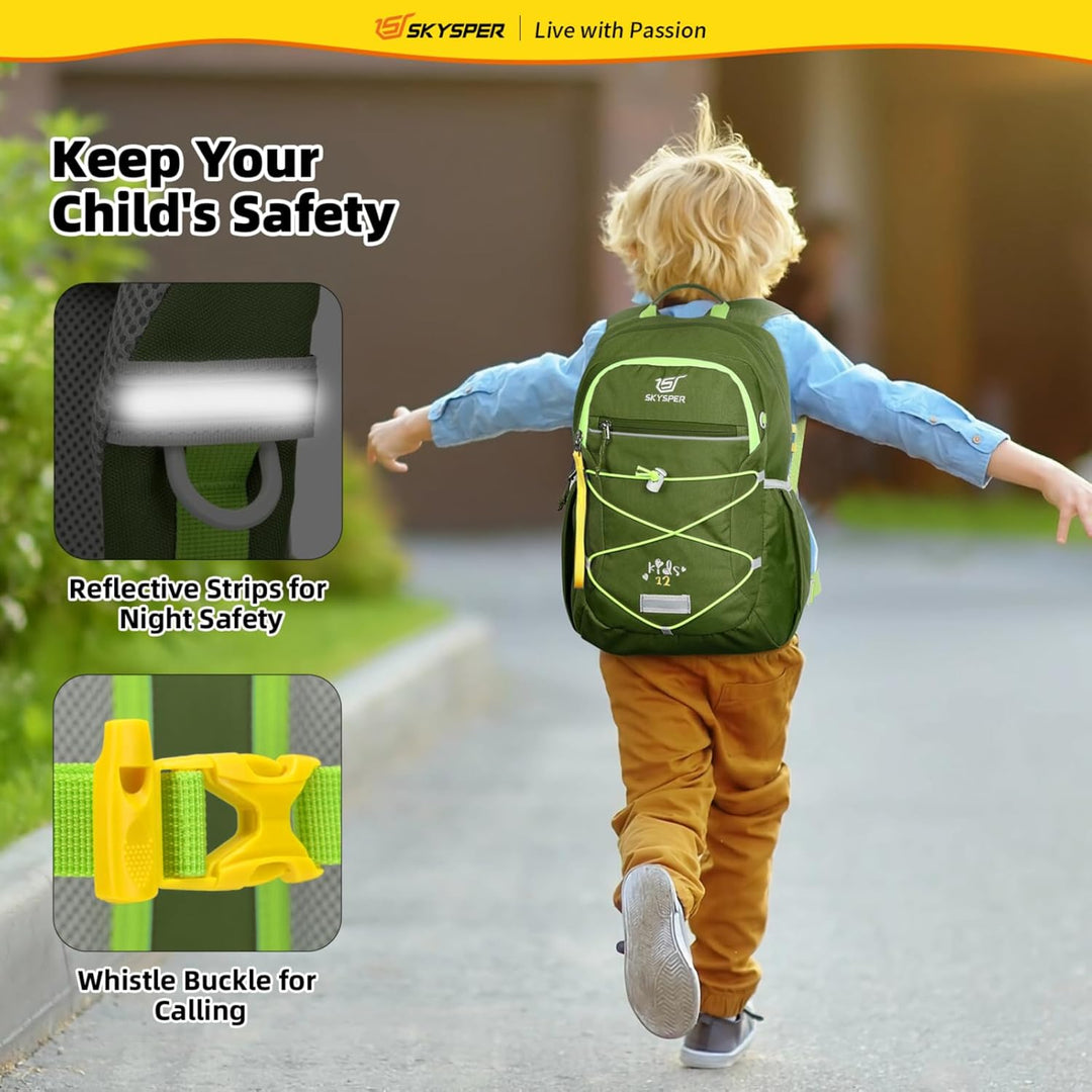 SKYSPER KIDS 12 Kinderrucksack Jungen & Mädchen für 3-8 Jährige, komfortabler Wanderrucksack Kinder