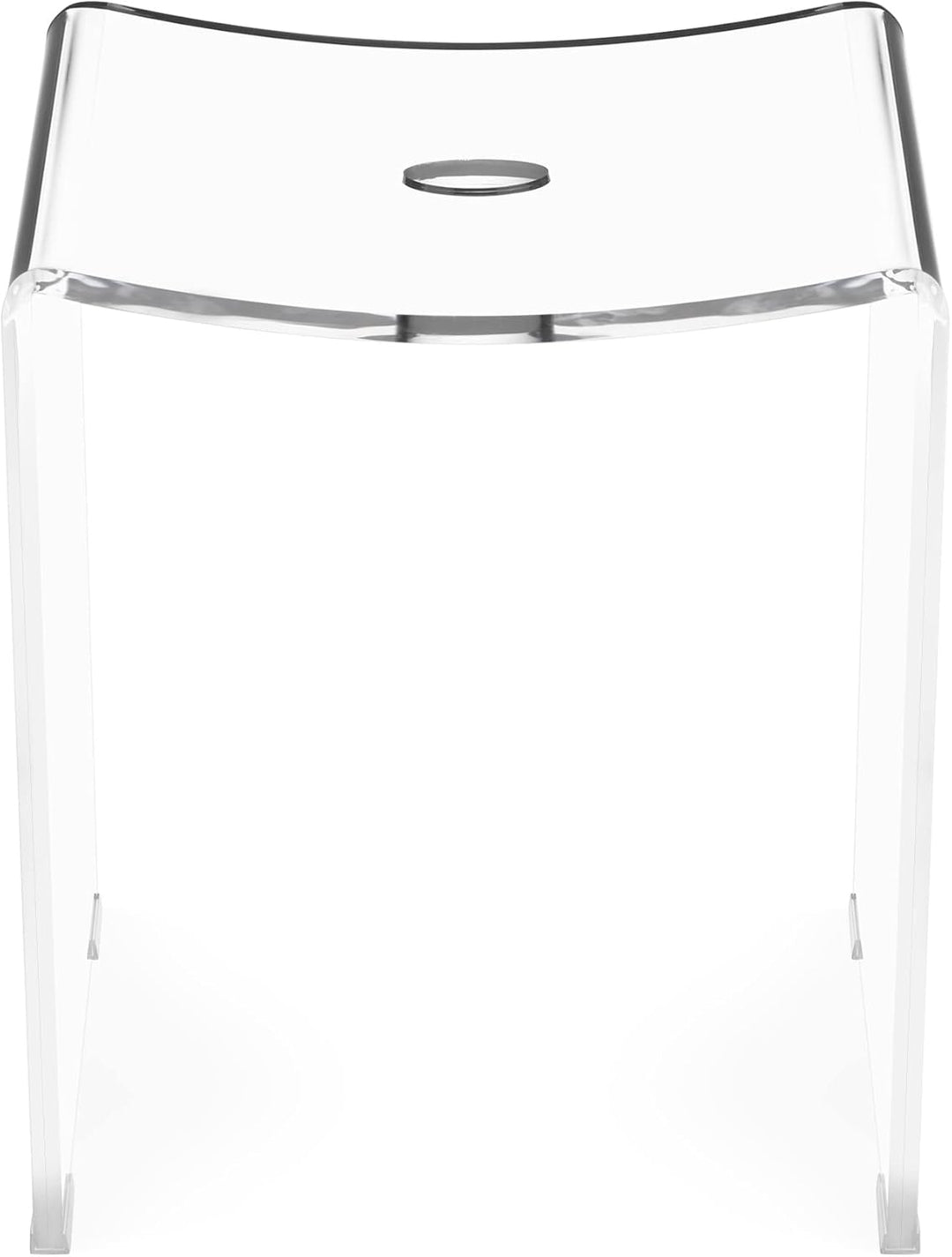 Navaris Duschhocker aus Acryl 43,5x37x28cm - Badhocker Badezimmer Stuhl - Sitzbank für Dusche und Ba