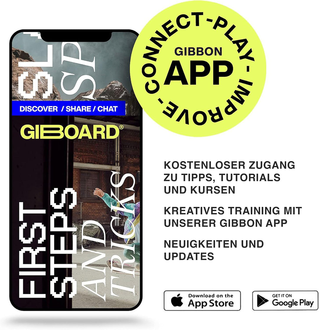 GIBOARD-SET BONZO CLASSIC - Innovatives Balance Board | Freestyle-Workout | hochwertiges Buchenholz