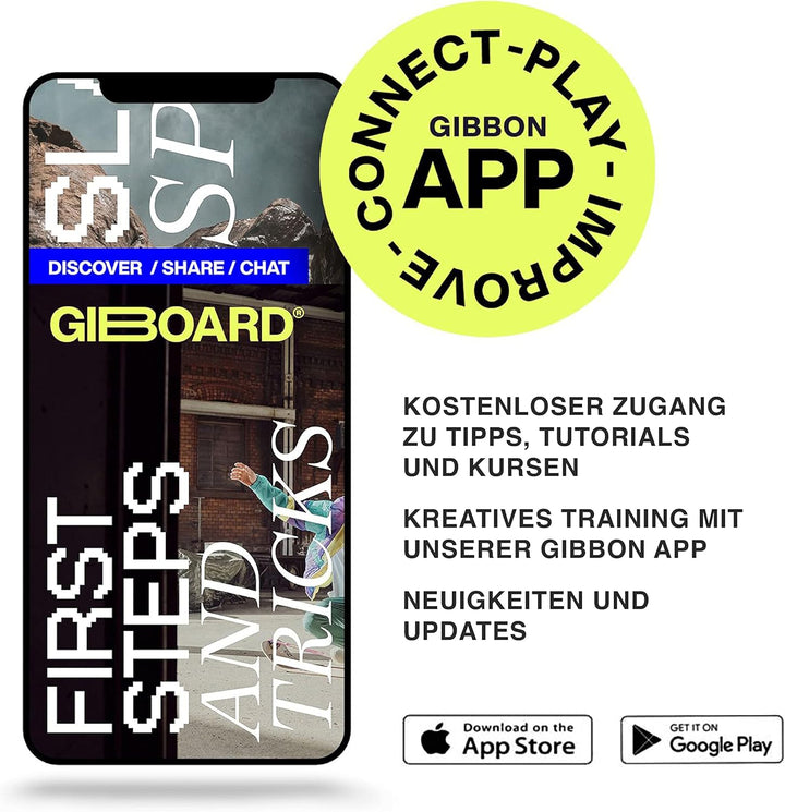 GIBOARD-SET BONZO CLASSIC - Innovatives Balance Board | Freestyle-Workout | hochwertiges Buchenholz