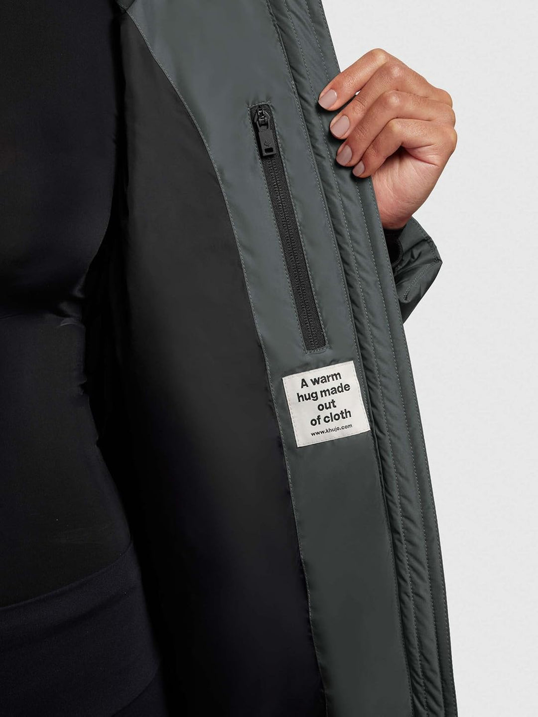 khujo - Damen - Wintermantel - Jilias 5 Steppmantel Winterjacke, SPA-GREY