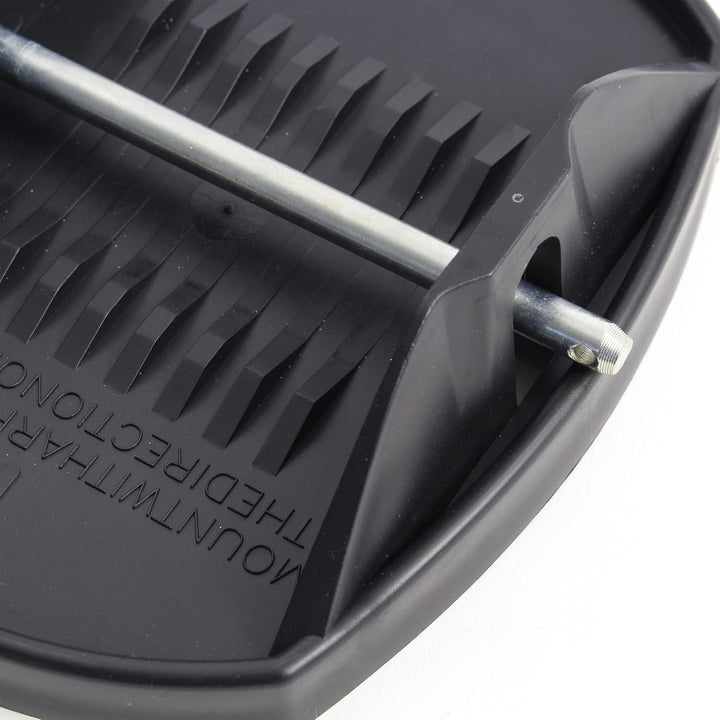 XPOtool 4X Stützplatten 180 x 145 mm mit Metallstift für Kurbelstütze von Wohnwagen, Wohnmobil, Cara