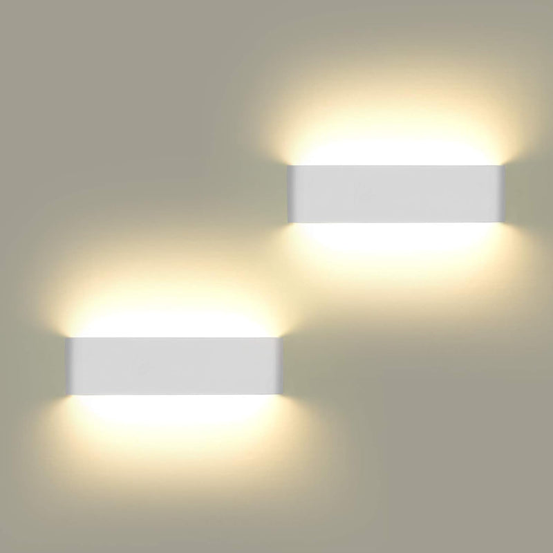 ChangM Wandleuchte LED Aussen Innen 2 Stücke Wandleuchten 12W Wandlampe mehr Hell Moderne Wandbeleuc