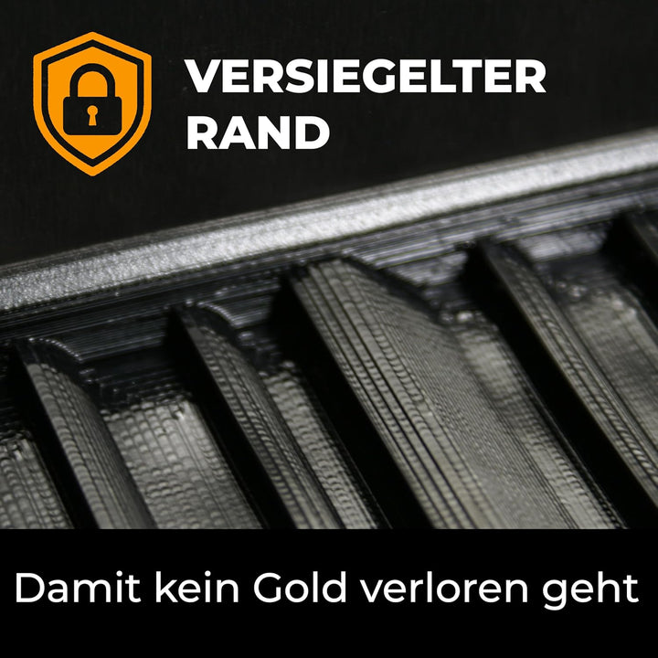 GoldSax Goldwaschen Set, Sluice Box, Goldwaschpfanne, Prospektionsausrüstung, 9-teilig 9-teilig Rinn