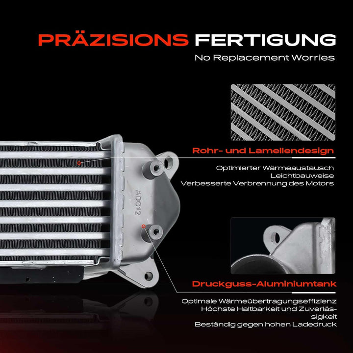 Frankberg Ladeluftkühler Turbokühler Kompatibel mit i30 PD PDE PDEN 2016-Heute Ceed Proceed CD 2018-