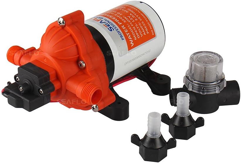 Seaflo 33 Serie DC Membranpumpe 12V/24V 3.0GPM 45PSI (24 Volt), 24 Volt
